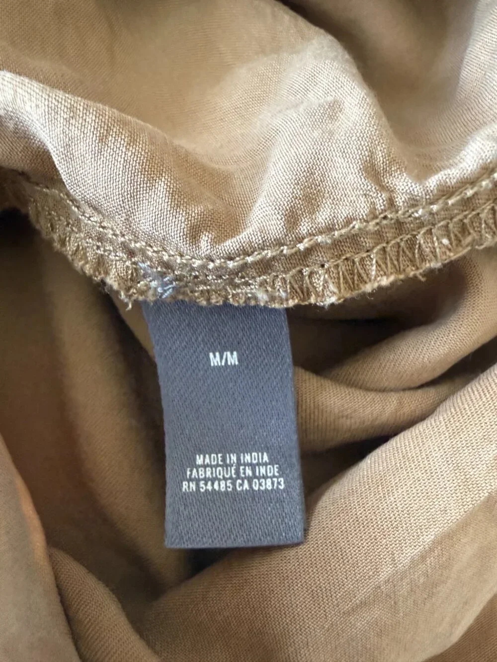 Women's M Aerie Paper Bag Shorts in Khaki